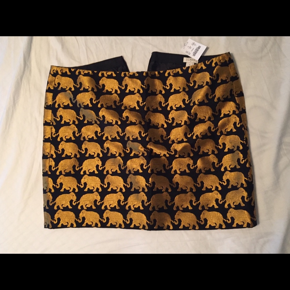 J. Crew elephant skirt size 6 NWT